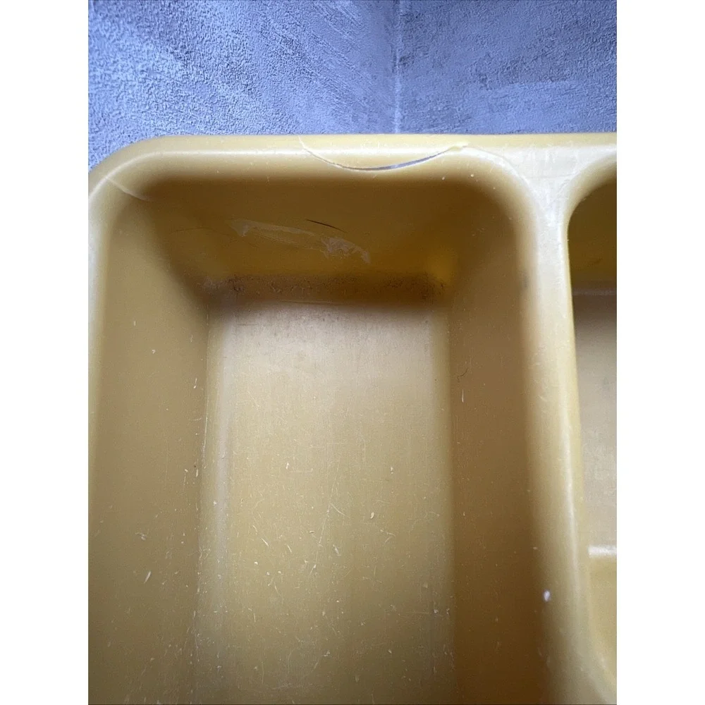 VTG Rubbermaid Gold Yellow Utensil Flatware Silverware Drawer Organizer See Desc